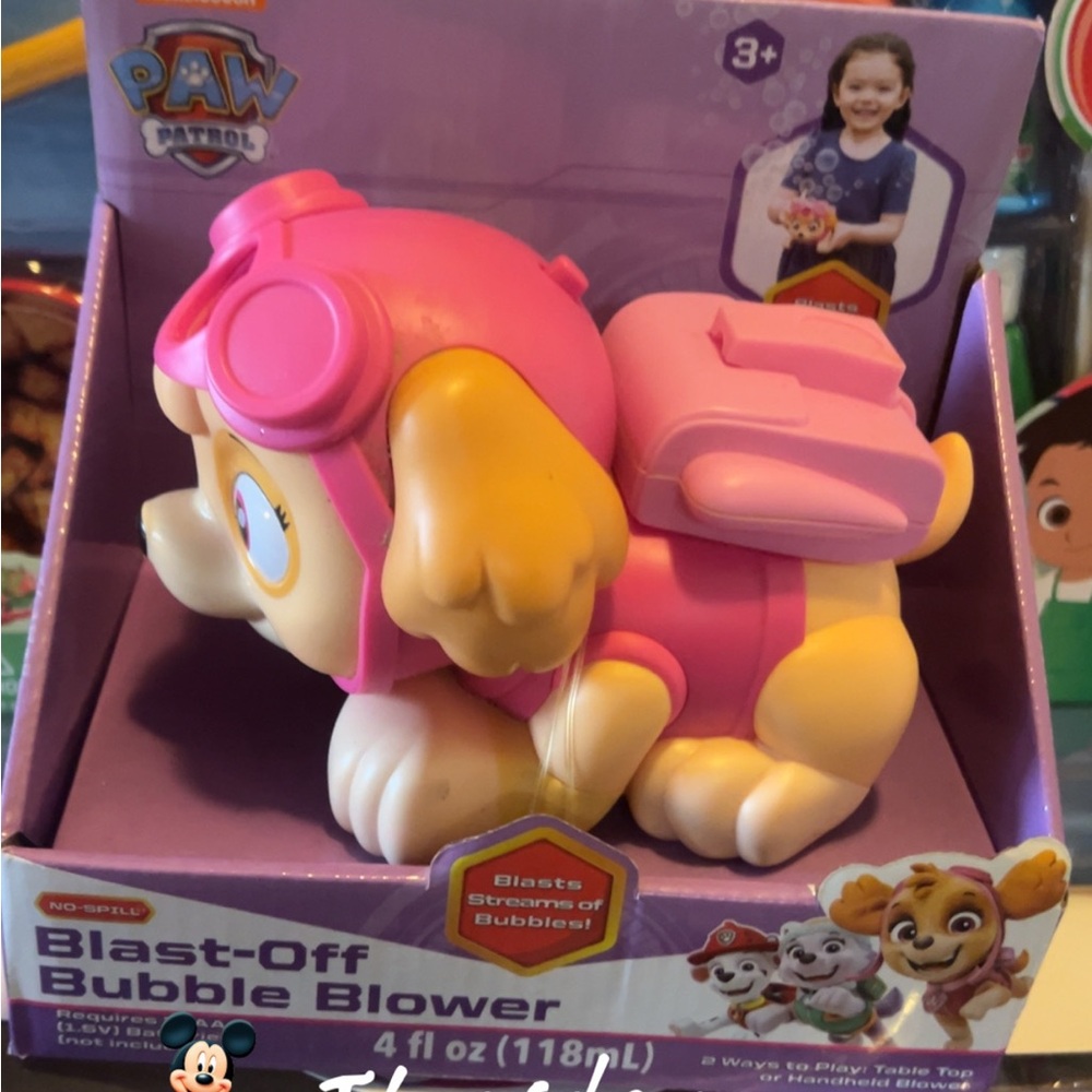 Paw Patrol Pink Blast-Off Bubble Blower Toy